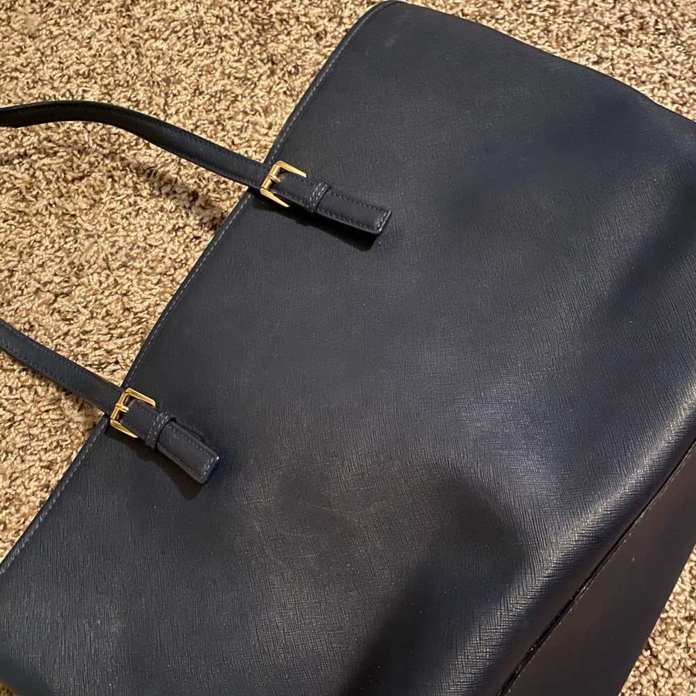 Michael Kors navy blue jet set travel purse - Picture 6 of 8